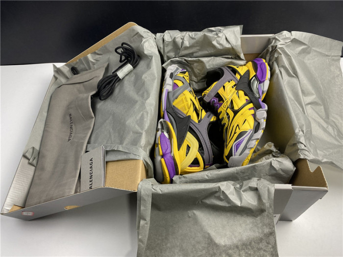 bl track trainers sneaker yellow grey 10604