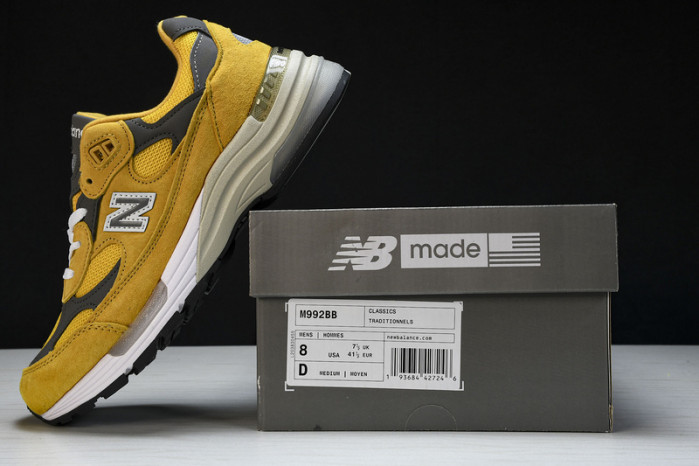 new Ba1an*e 992 yellow grey m992bb