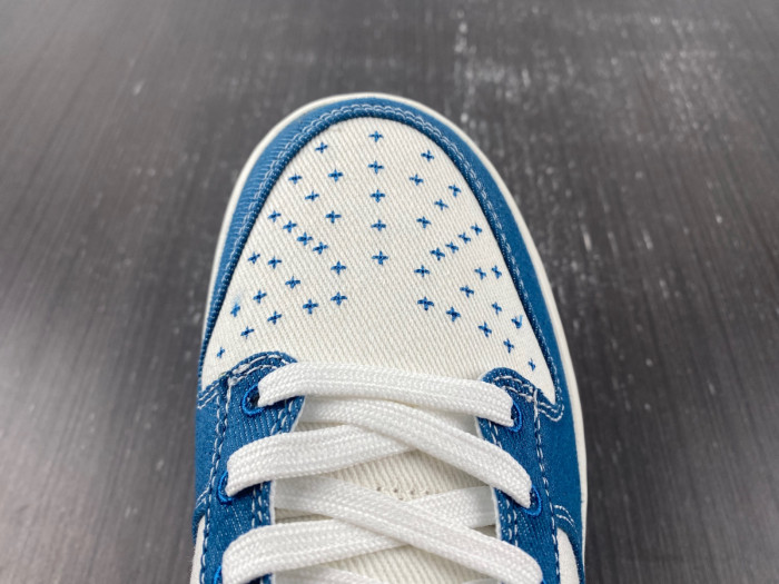 nike dunk low industrial blue sashiko dv0834-101